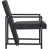 VidaXL Fauteuil Stof Grijs