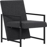 VidaXL Fauteuil Stof Grijs