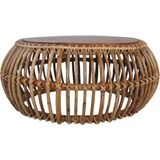 vidaXL Salontafels 2 st natuurlijk rattan