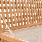 vidaXL Wasmand - Naturel - Massief Walnotenhout - Met Uitneembare Binnenzak