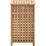 vidaXL Wasmand - Naturel - Massief Walnotenhout - Met Uitneembare Binnenzak