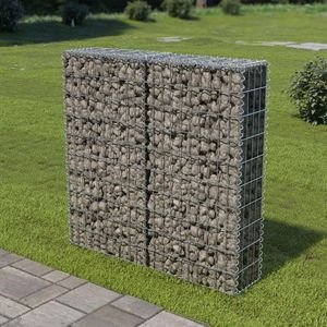 Gabion Mand - Zilver - Gegalvaniseerd Staal - Eenvoudig te Monteren