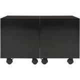 VidaXL Salontafel 60x60x35 cm Hoogglans Zwart