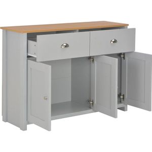 VidaXL Dressoir 112x35x81 cm Grijs