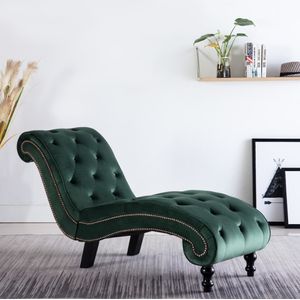 vidaXL-Chaise-longue-fluweel-groen