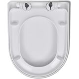 vidaXL Toilettensitz mit Absenkautomatik und Quick-Release Schwarz
