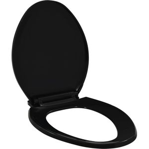vidaXL - Toiletbril - soft-close - met - quick-release - ontwerp - zwart