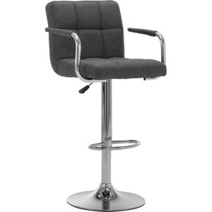 Barhocker Dunkelgrau Stoff Vidaxl