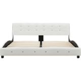 vidaXL-Bedframe-kunstleer-wit-160x200-cm