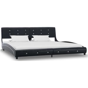 VidaXL Bedframe Kunstleer Zwart 180x200 cm