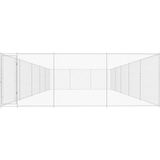 vidaXL - Hondenkennel - voor - buiten - 950x570x185 - cm - gegalvaniseerd - staal
