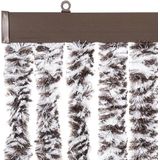 vidaXL Insektenschutz-Vorhang Braun und Beige 90x220 cm Chenille