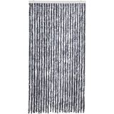 vidaXL Insektenschutz-Vorhang Silbern 100x220 cm Chenille