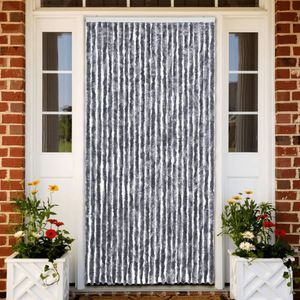 Magnetisch thermisch geïsoleerd deurgordijn 100 x 240 cm, verschillende maten, wind-, koude- en geluidsbestendig, geschikt voor kamers met airconditioning, zwart