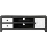 vidaXL-Tv-meubel-handgesneden-120x30x40-cm-massief-mangohout-grijs-wit