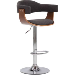 Vidaxl - Barhocker 2 Stk. Grau Bugholz und Stoff