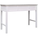 vidaXL Schreibtisch Grau 110×45×76 cm Holz