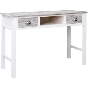 vidaXL Schreibtisch Grau 110×45×76 cm Holz
