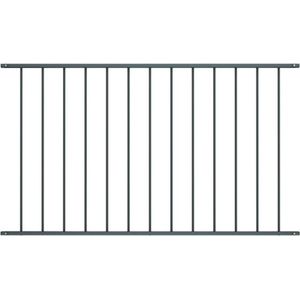 vidaXL - Hekpaneel - 1,7x1 - m - gepoedercoat - staal - antraciet