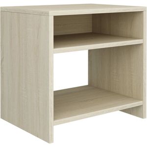 VidaXL Nachtkastje 40x30x40 cm Bewerkt Hout Sonoma Eikenkleurig