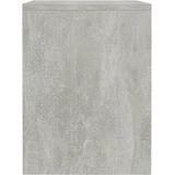vidaXL Nachttische 2 Stk. Betongrau 40x30x40 cm Holzwerkstoff
