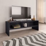 vidaXL Tv-meubel 120x40x40 cm bewerkt hout hoogglans grijs - Vervaardigd hout 800044