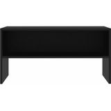 VidaXL TV-meubel 80x40x40 cm - Bewerkt Hout Zwart