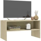 VidaXL TV-meubel 80x40x40 cm - Bewerkt Hout - Sonoma Eikenkleurig