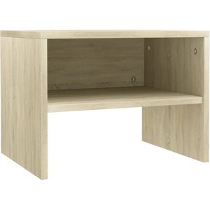 vidaXL Nachtkastjes 2 st 40x30x30 cm bewerkt hout sonoma eikenkleurig