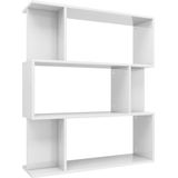 VidaXL-Boekenkast/Kamerscherm-80x24x96-cm-hoogglans-wit