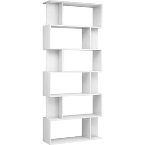 VidaXL Boekenkast/Kamerscherm 80x24x192 cm Hoogglans Wit