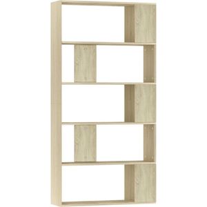 VidaXL Boekenkast/Kamerscherm 80x24x159 cm Bewerkt Hout Sonoma Eiken