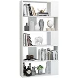 VidaXL Boekenkast/Kamerscherm 80x24x159 cm Hoogglans Wit