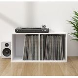 vidaXL Schallplatten-Aufbewahrungsbox Weiß 71x34x36 cm Holzwerkstoff