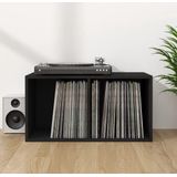 vidaXL - Opbergbox - Zwart - Bewerkt Hout