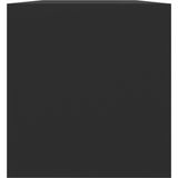 vidaXL - Opbergbox - Zwart - Bewerkt Hout