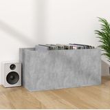 vidaXL - Opbergbox - voor - LP's - 71x34x36 - cm - bewerkt - hout - betongrijs