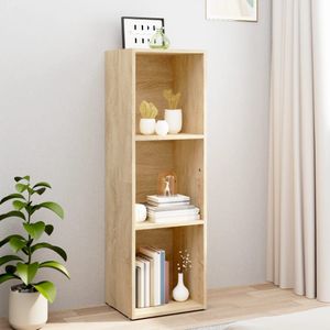 vidaXL Boekenkast/tv-meubel 36x30x114cm bewerkt hout sonoma eikenkleur