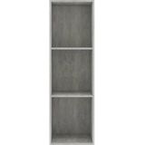 vidaXL-Boekenkast/tv-meubel-36x30x114-cm-bewerkt-hout-betongrijs