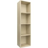 VidaXL Boekenkast/TV-meubel 36x30x143cm Bewerkt Hout Sonoma Eikenkleur