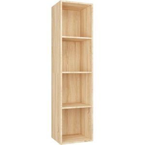 VidaXL Boekenkast/TV-meubel 36x30x143cm Bewerkt Hout Sonoma Eikenkleur