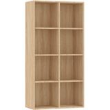 VidaXL-Boekenkast/Dressoir-66x30x130-cm-spaanplaat-sonoma-eikenkleurig