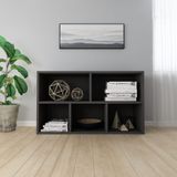 vidaXL-Boekenkast/dressoir-50x25x80-cm-spaanplaat-zwart