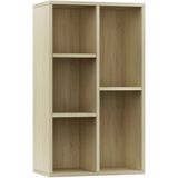 VidaXL Boekenkast/Dressoir 50x25x80 cm Spaanplaat Sonoma Eikenkleurig