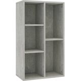 vidaXL-Boekenkast/dressoir-50x25x80-cm-spaanplaat-betongrijs