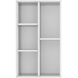 VidaXL Boekenkast/Dressoir 50x25x80 cm - Hoogglans Wit