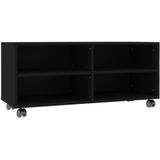 vidaXL-Tv-meubel-met-wieltjes-90x35x35-cm-bewerkt-hout-zwart