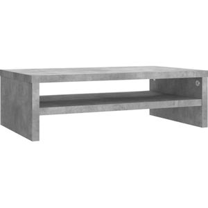 vidaXL Monitorständer Betongrau 42x24x13 cm Holzwerkstoff