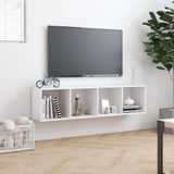 vidaXL-Boekenkast/tv-meubel-143x30x36-cm-wit
