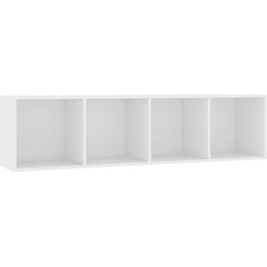 vidaXL-Boekenkast/tv-meubel-143x30x36-cm-wit